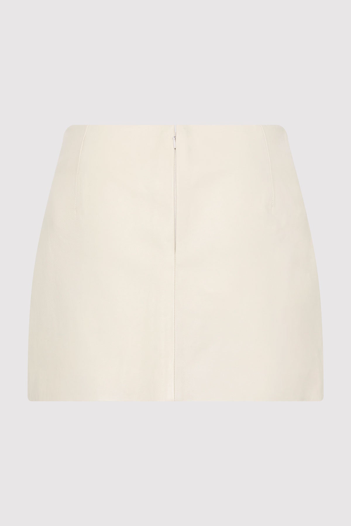 Leather Mini Skirt - Tofu