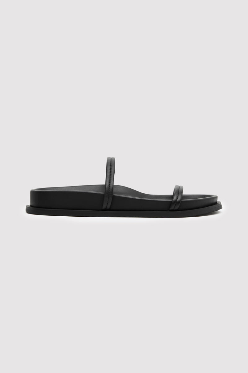 Fine Double Strap Slide - Black