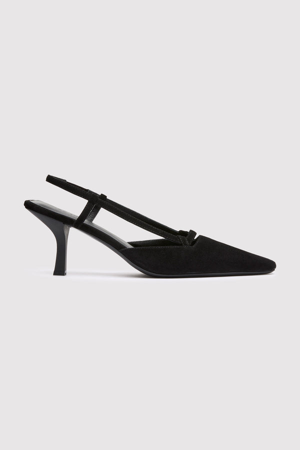 Sling Back Heel - Black