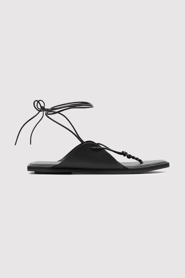 Tie Up Sandal - Black