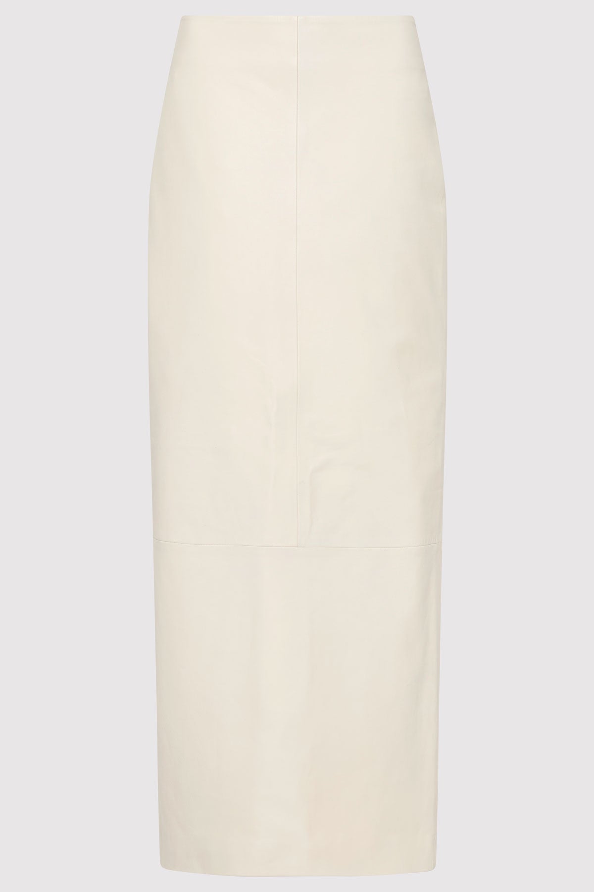 Leather Column Skirt - Tofu