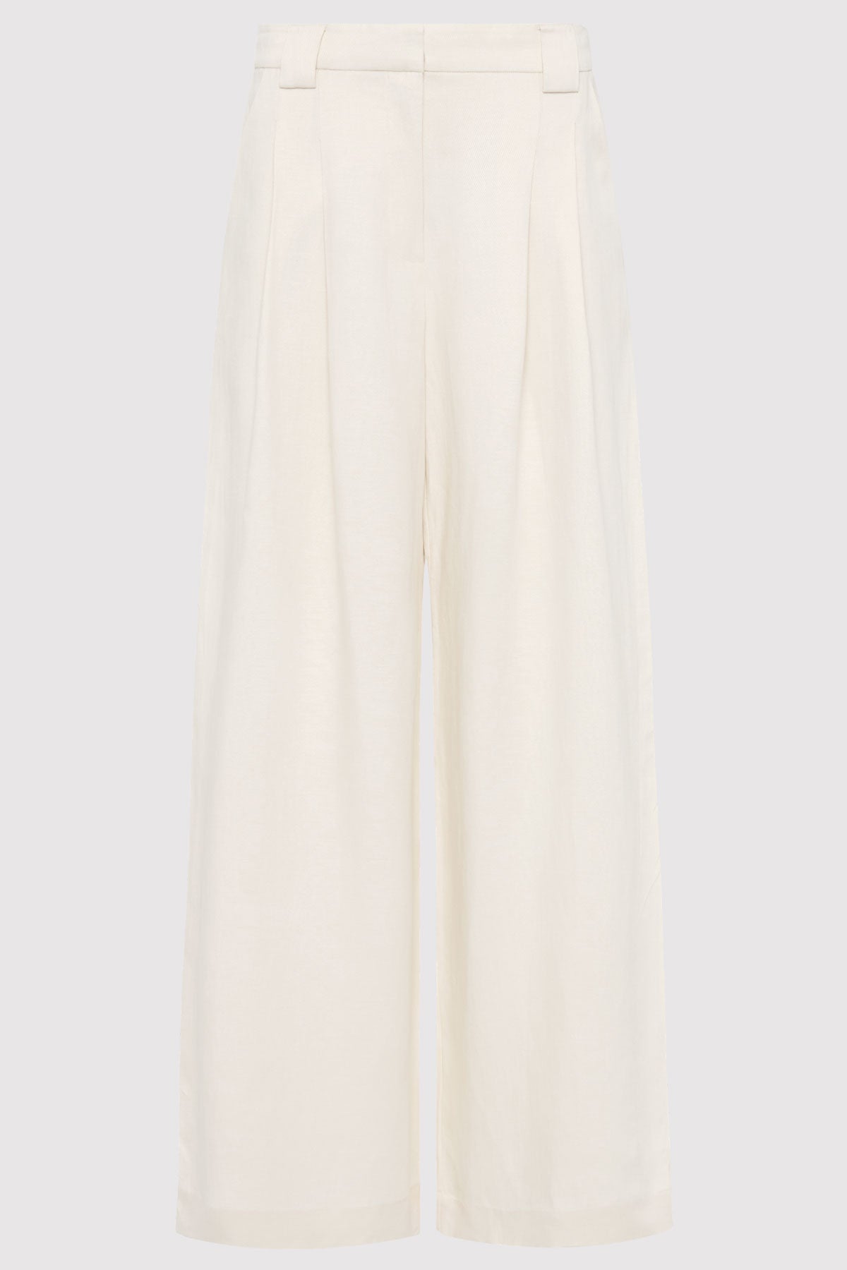 Wide Leg Pleat Pants - Tofu