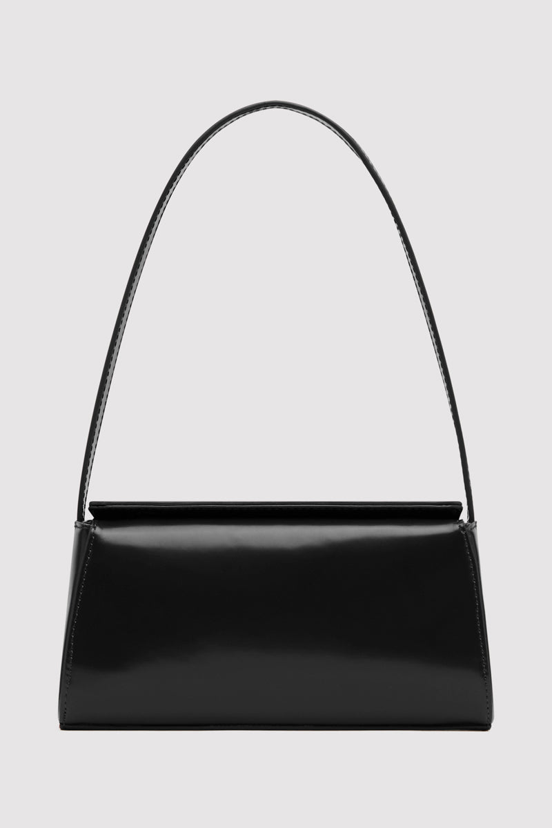 Mini Baguette Shoulder Bag - Black