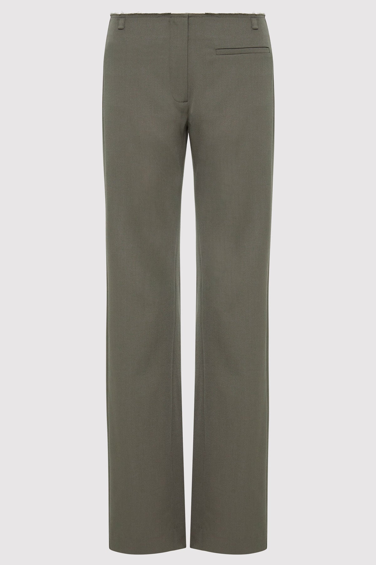 Raw Edge Pants - Smokey Olive