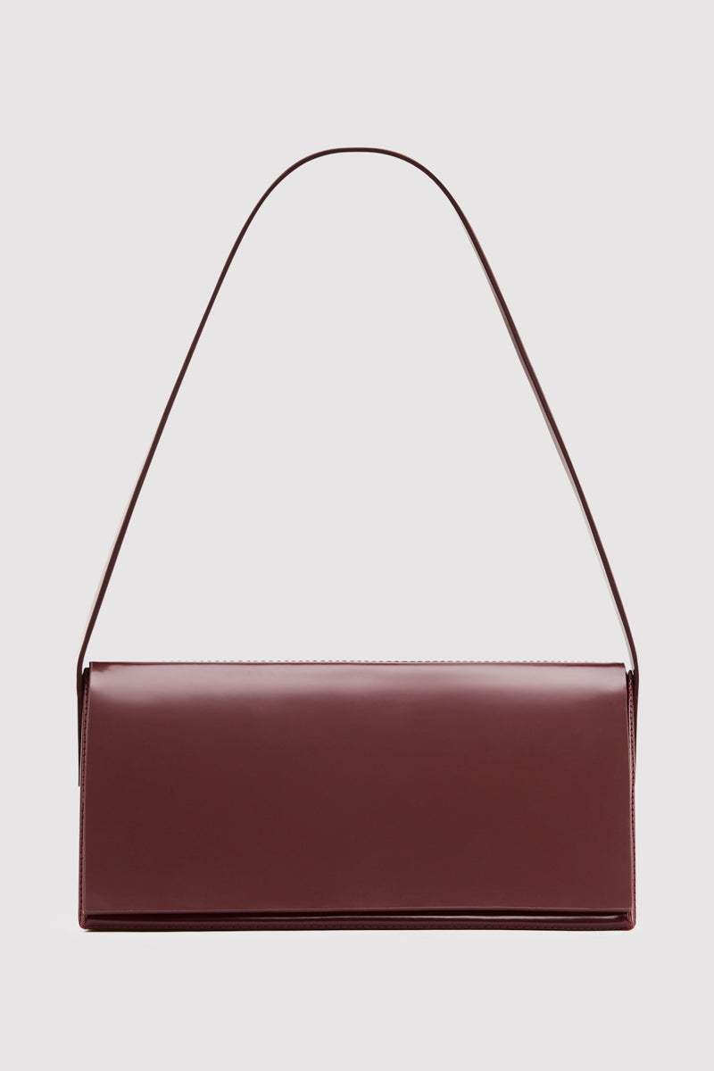 Triangle Origami Shoulder Bag - Plum