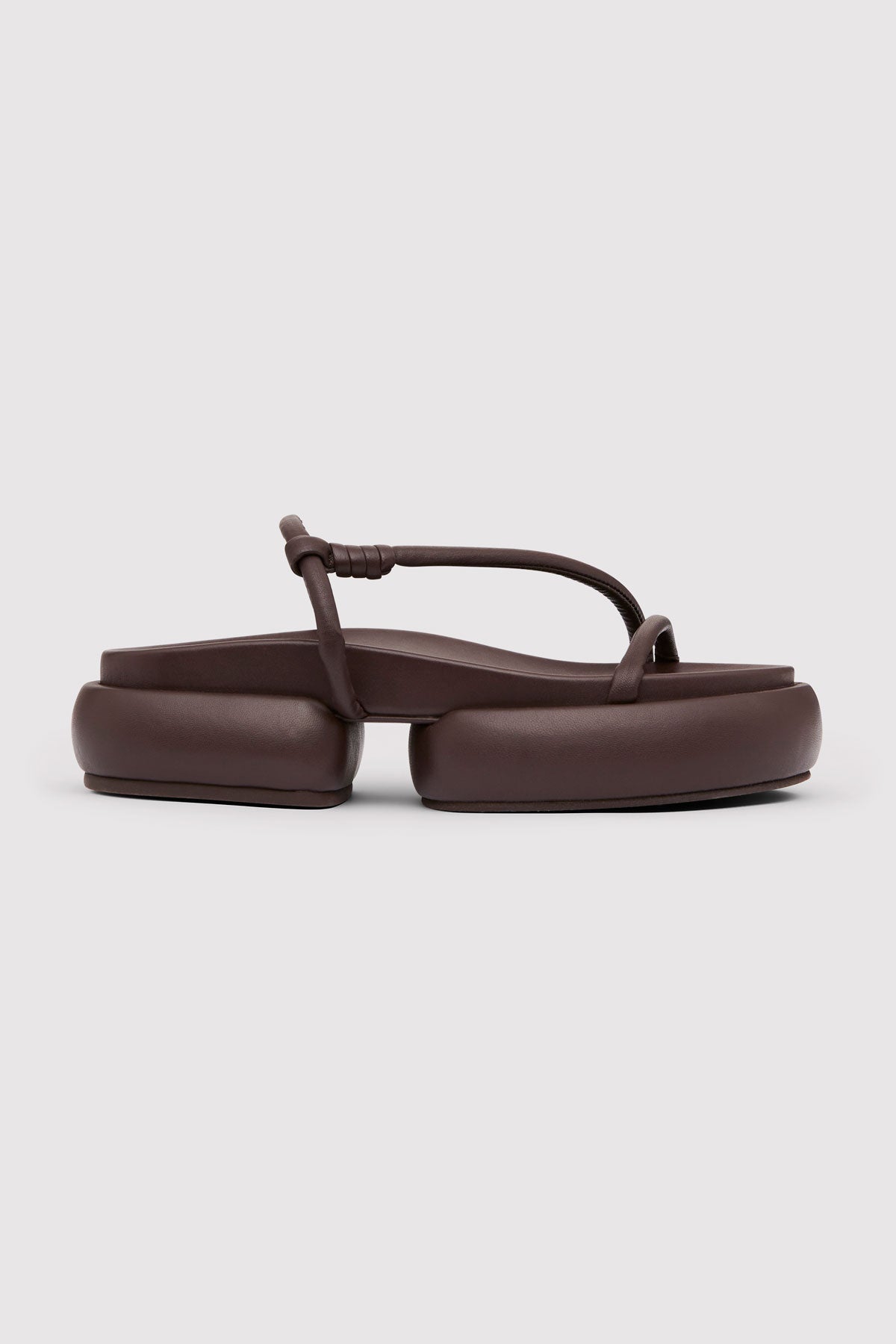 Strappy Pillow Slides - Chocolate