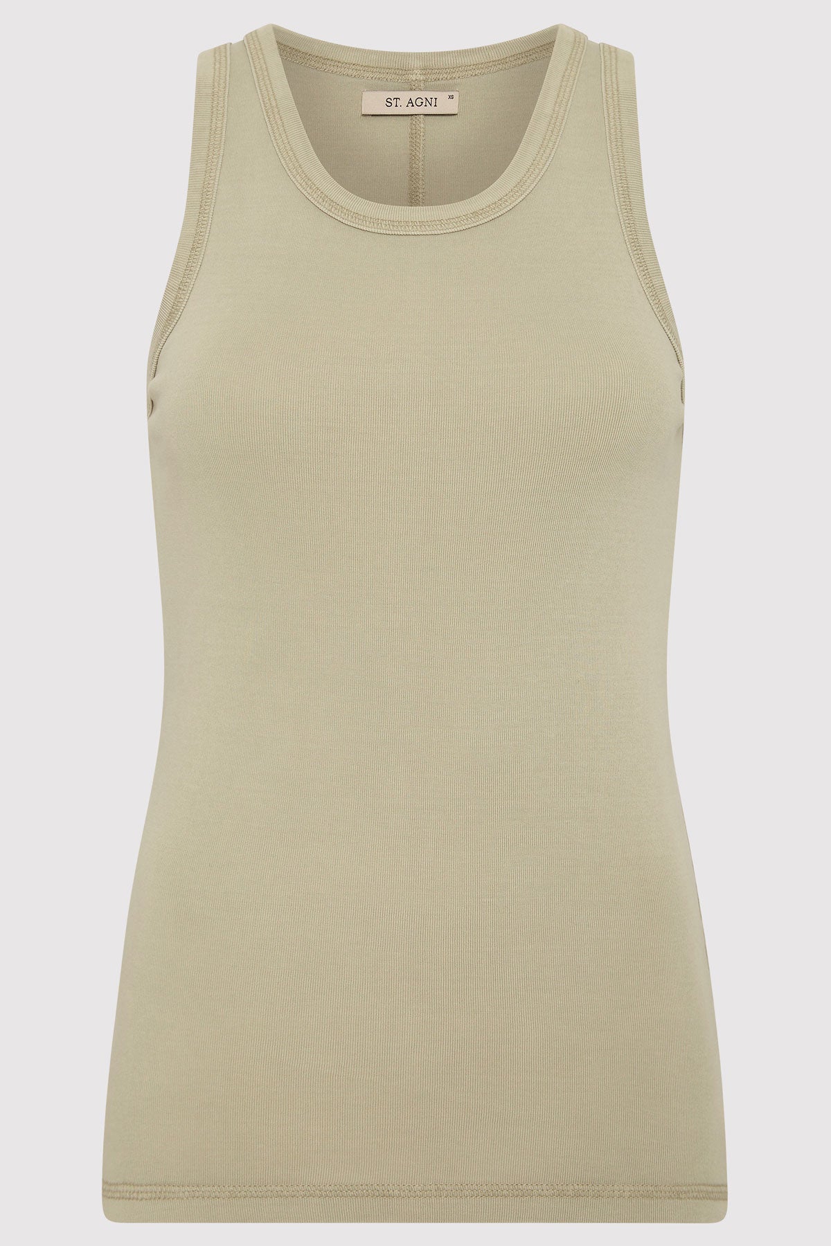 Organic Cotton Singlet - Moss Grey