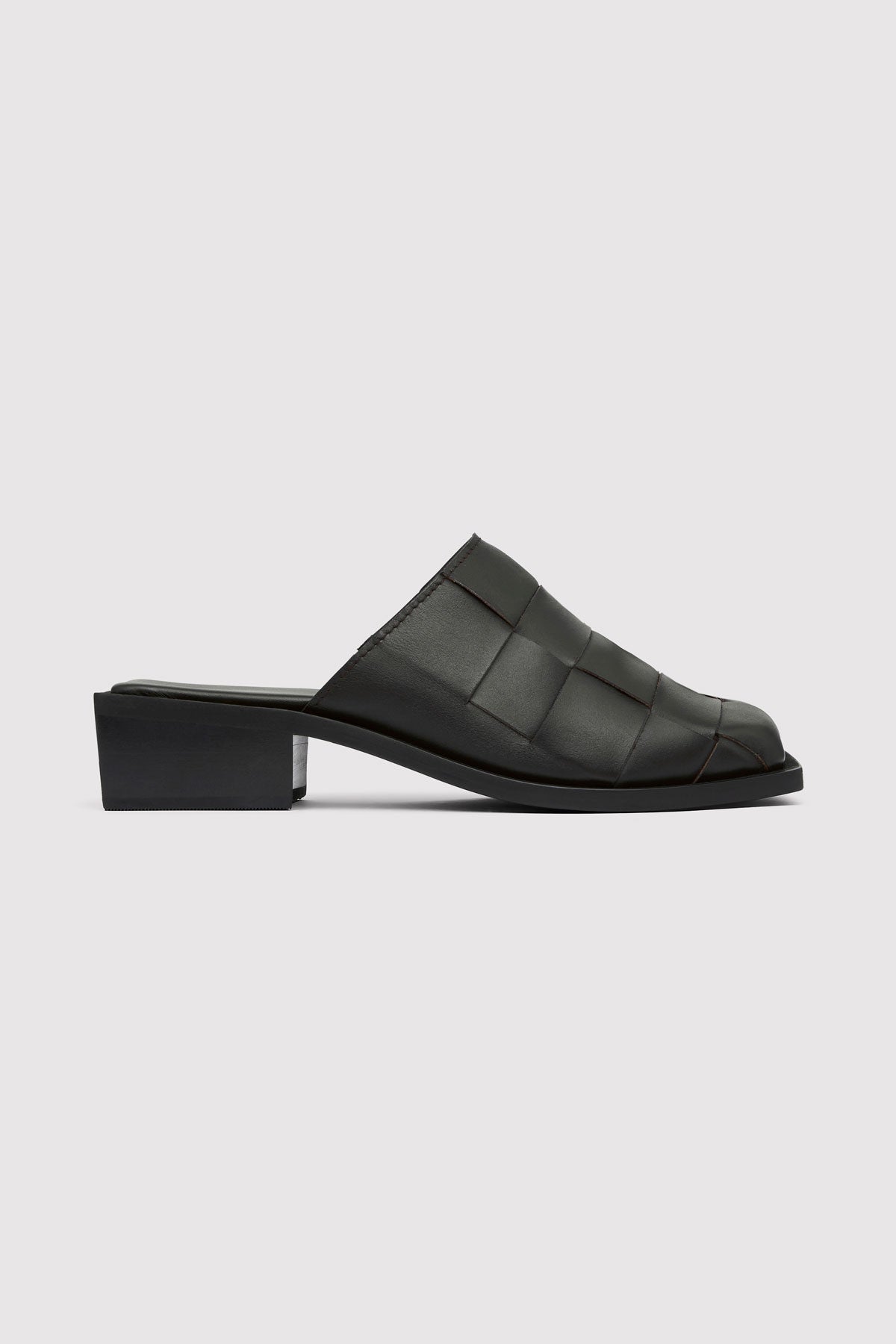 Woven Mules - Black