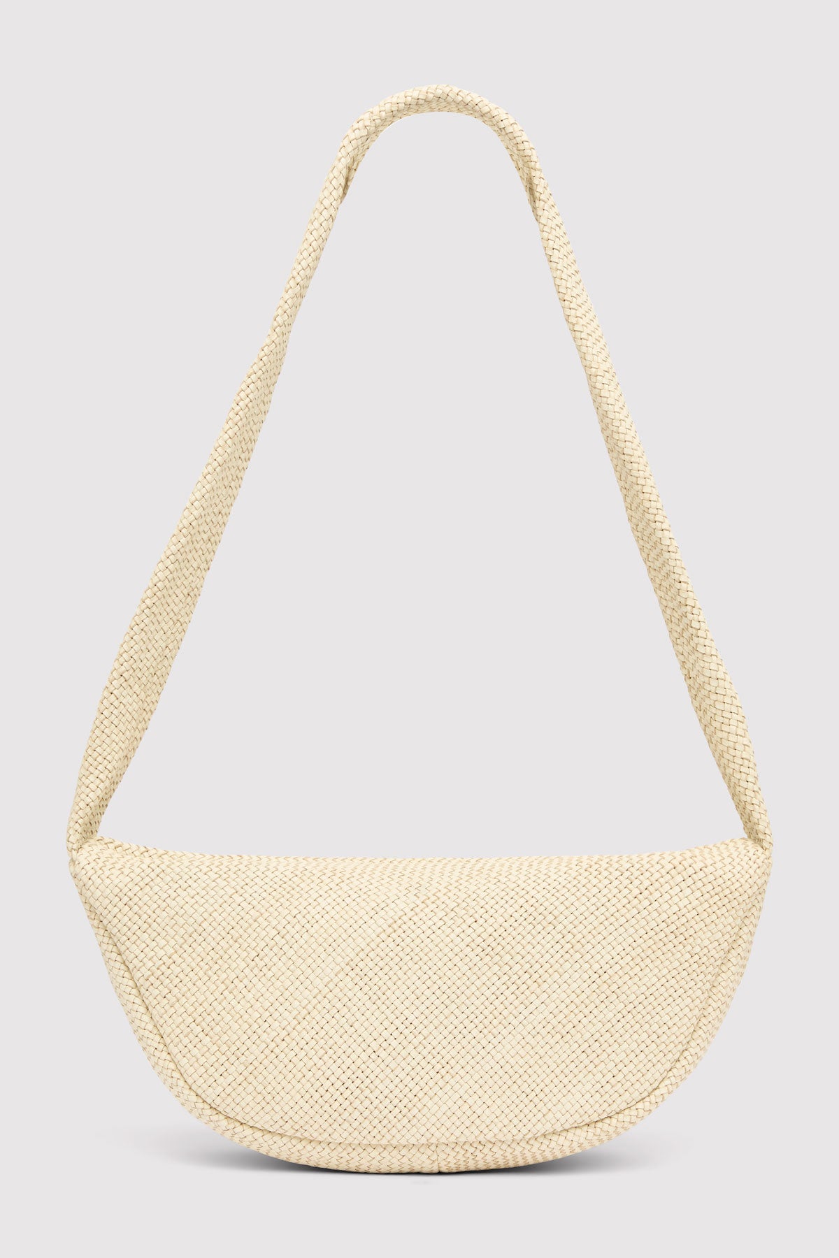 Woven Crescent Bag - Butter