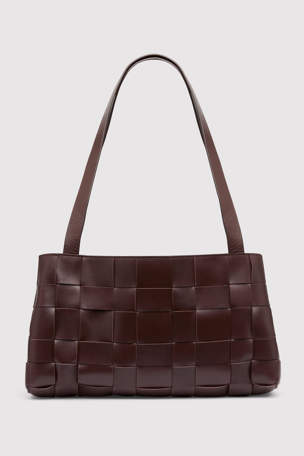 PRE-ORDER: Slim Woven Tote - Chocolate