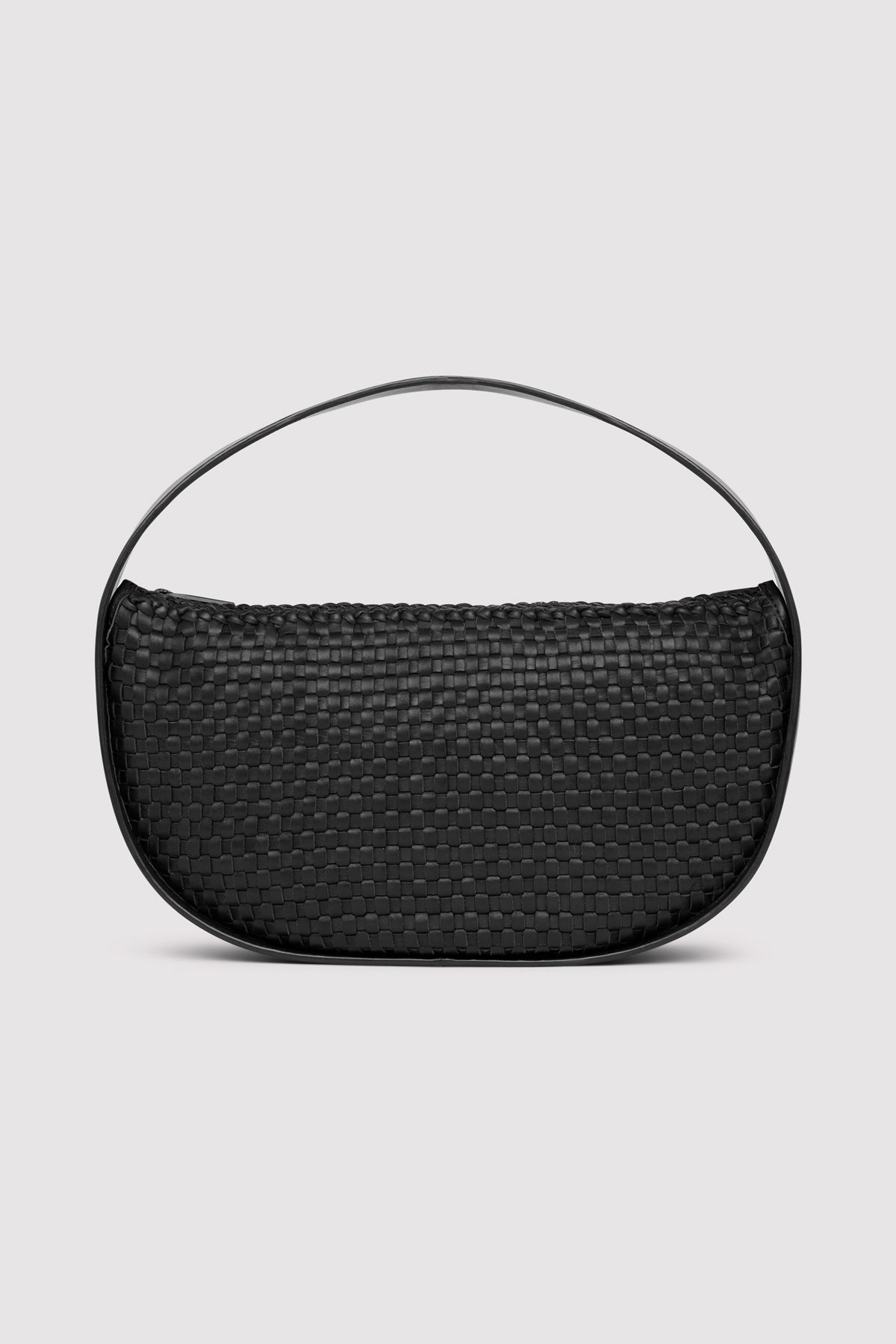 Woven Petit Arc Bag - Black