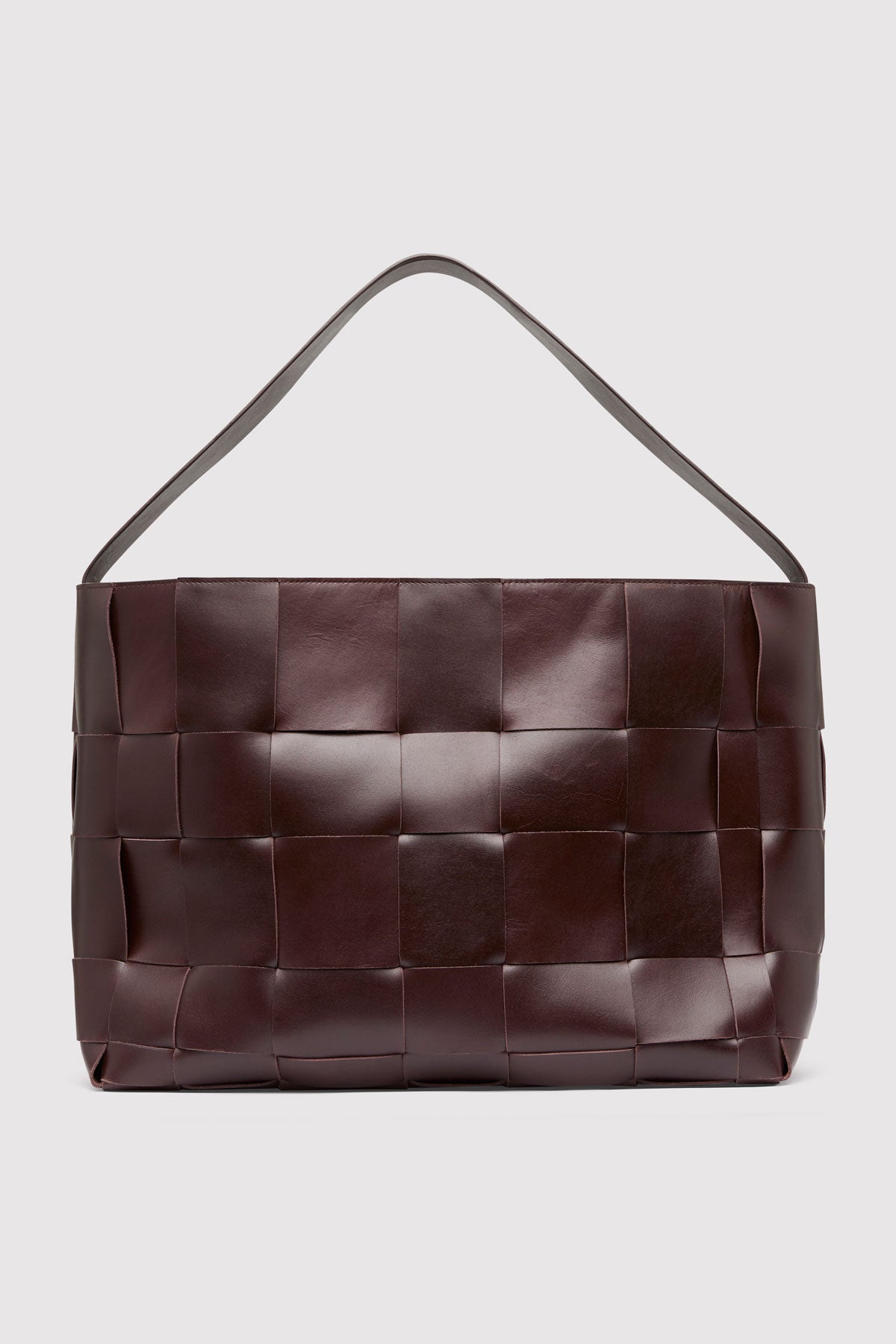 PRE-ORDER: Woven Large Tote - Chocolate