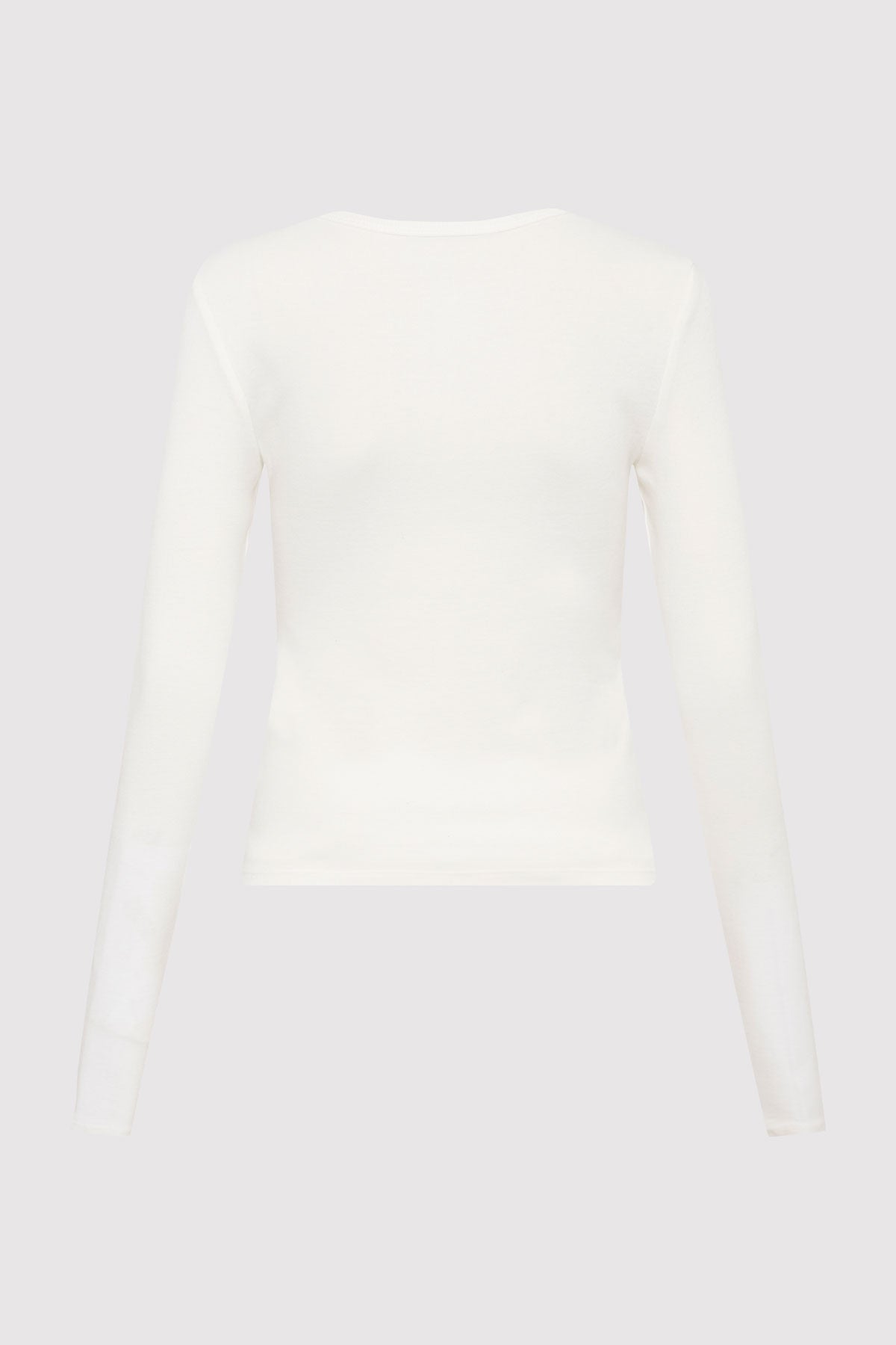 Organic Cotton Long Sleeve Top - White