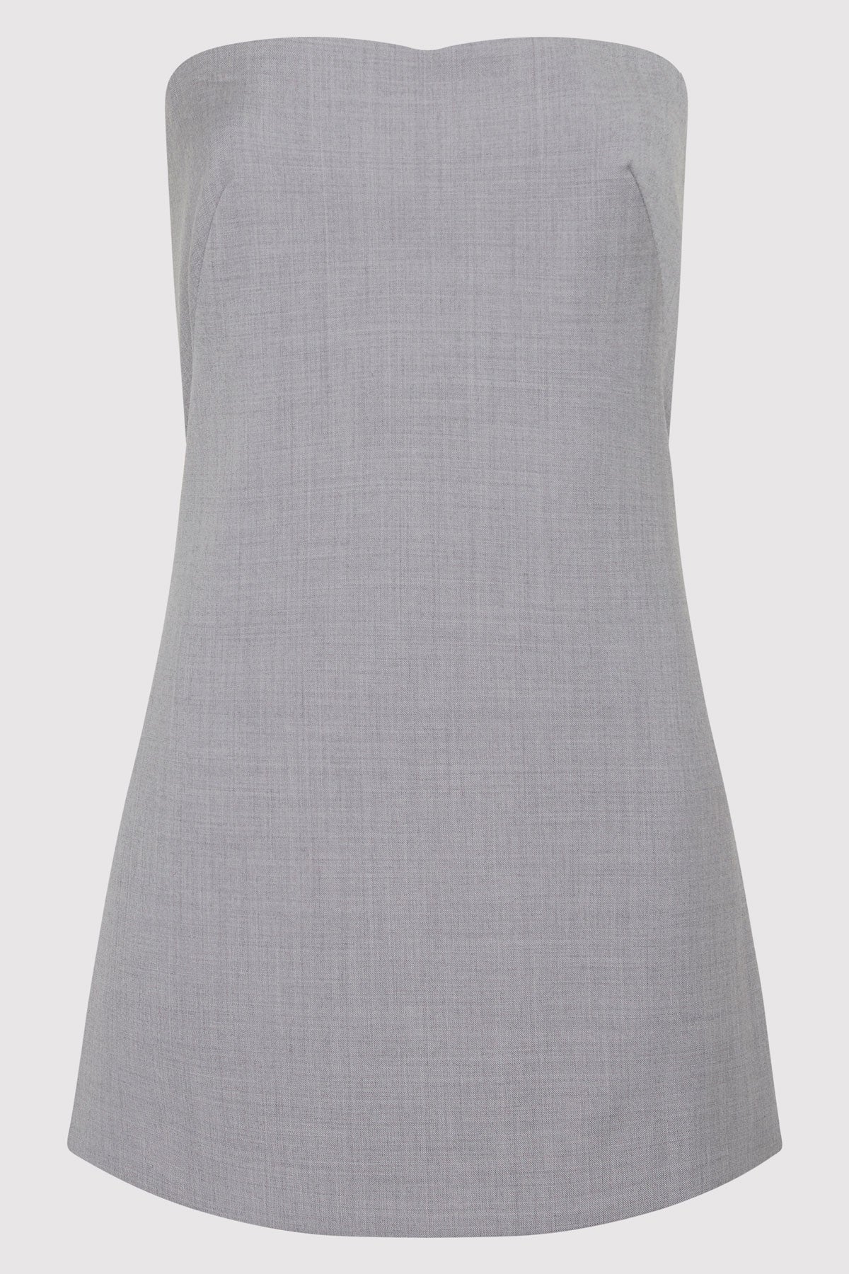 Wool Column Tunic - Grey