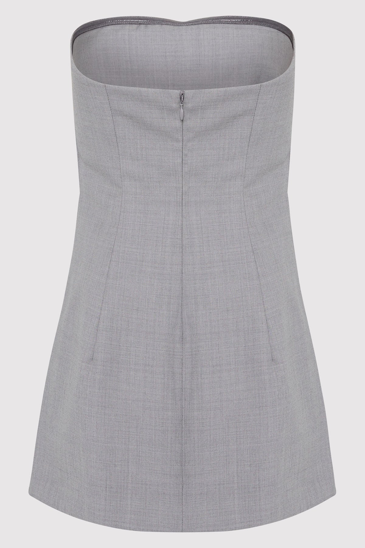 Wool Column Tunic - Grey