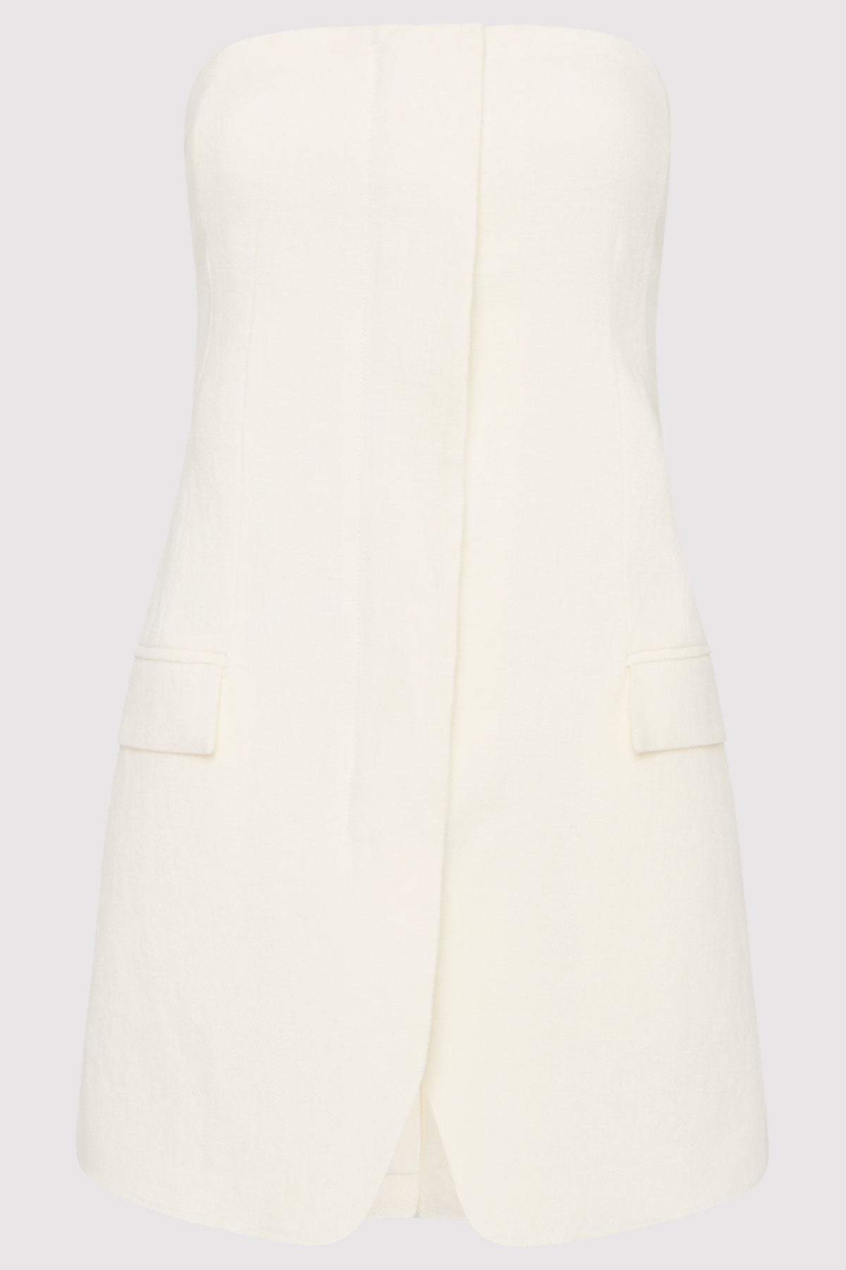 Tailored Strapless Top - Ivory